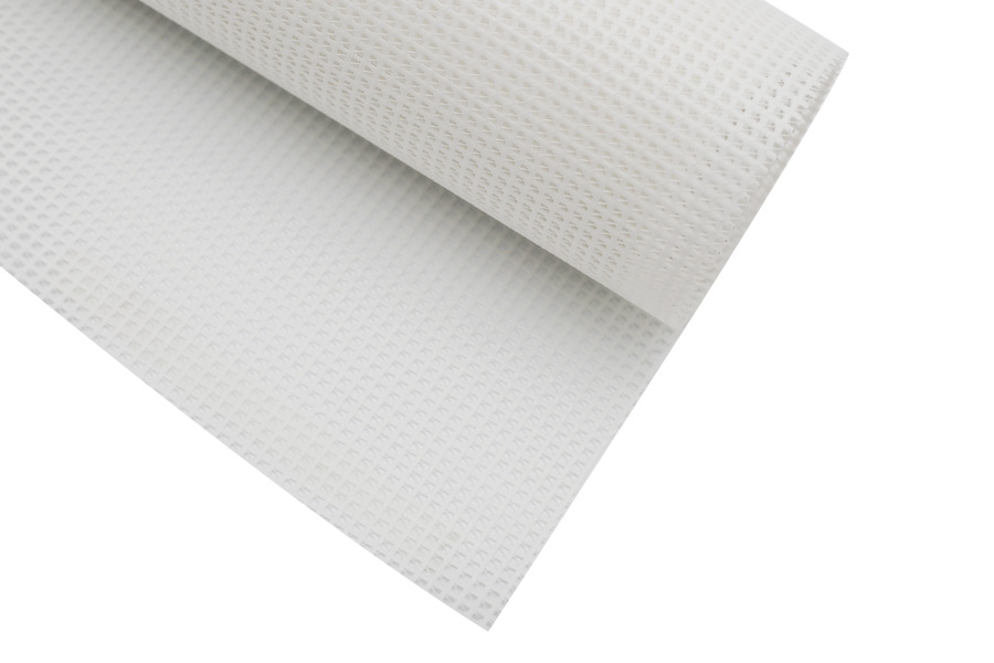 Färg PVC Belagd Polyester Mesh Tyg PVC Mesh